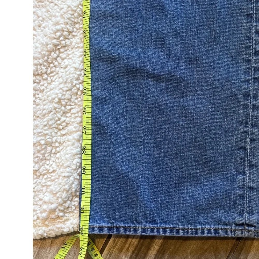 True Religion Mens Straight Leg Jeans Blue Denim Made in USA Size 42x32